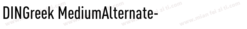 DINGreek MediumAlternate字体转换